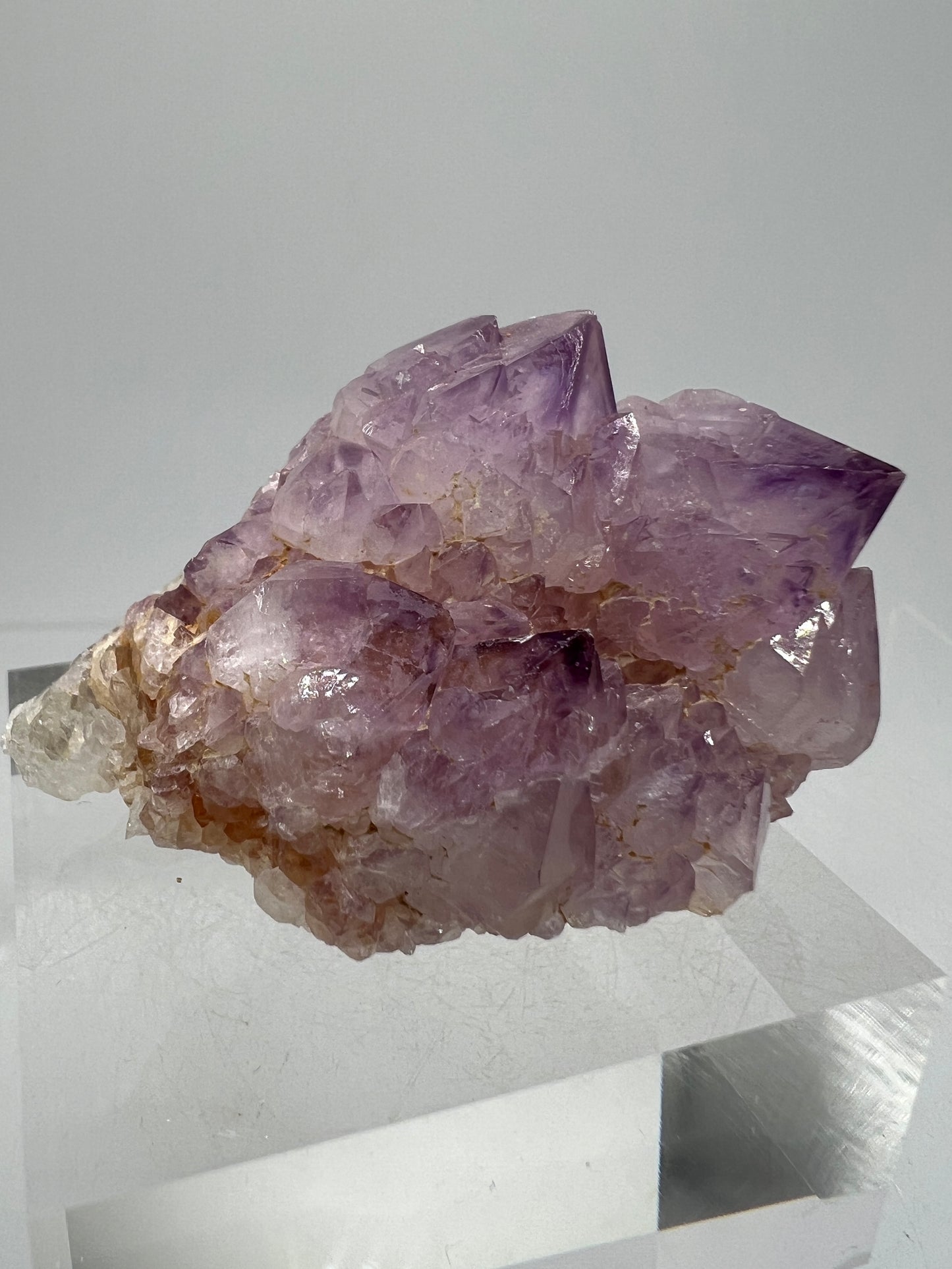 Spirit Quartz Cluster. Amazing Colors With Nice Points. Beautiful Cactus Quartz, Fairy Quartz From South Africa.