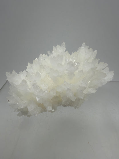 White Aragonite Crystal Specimen. Gorgeous Cave Calcite From Mexico.