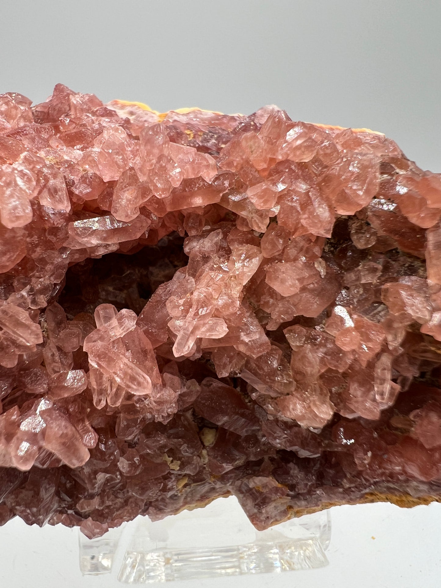 Pink Amethyst Geode. Stunning Druzy Amethyst Geode From Argentina. Rare High Quality Mineral Specimen