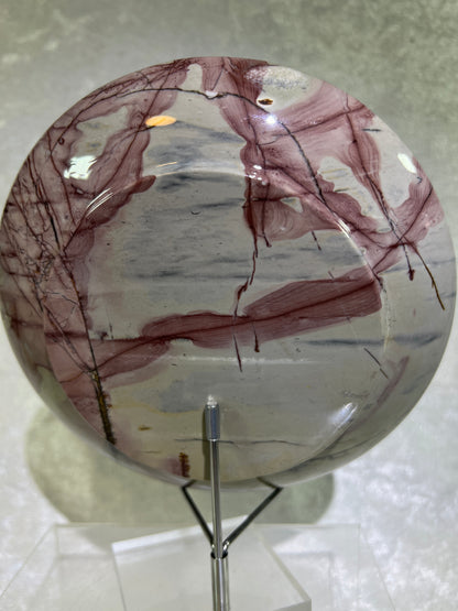 Picture Jasper Plate. Gorgeous All Natural Scenic Jasper. Incredible Piece Of Art.