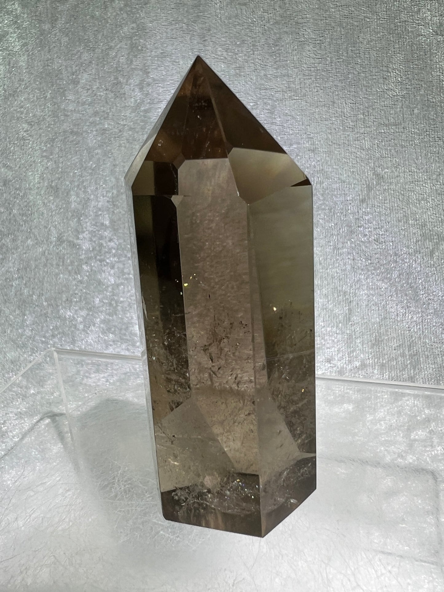 Smoky Quartz Tower. High Quality Tower From Madagascar. Beautiful Rainbows With Excellent Clarity.