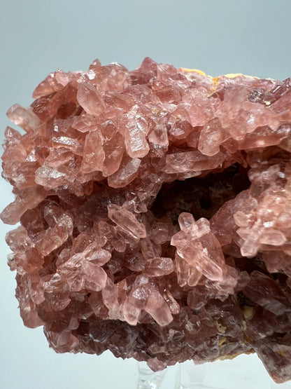 Pink Amethyst Geode. Stunning Druzy Amethyst Geode From Argentina. Rare High Quality Mineral Specimen