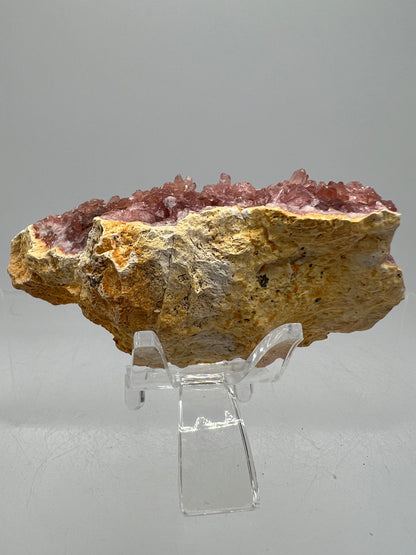 Pink Amethyst Geode. Stunning Druzy Amethyst Geode From Argentina. Rare High Quality Mineral Specimen