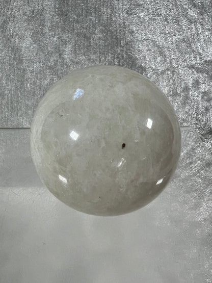White Moonstone Crystal Sphere. Amazing Moonstone With A Stunning Blue Flash. High Quality Rare Display Sphere