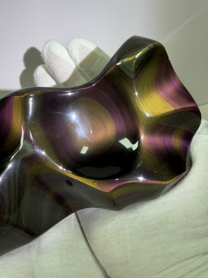 Rainbow Obsidian Freeform. Gorgeous One Of A Kind Display Crystal. Very High Quality Crystal.