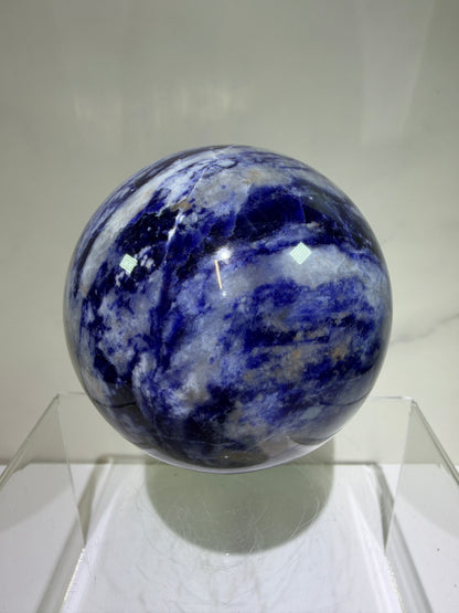 Sodalite Crystal Sphere. 74mm. Beautiful Sodalite From Namibia. Gorgeous Display Crystal.