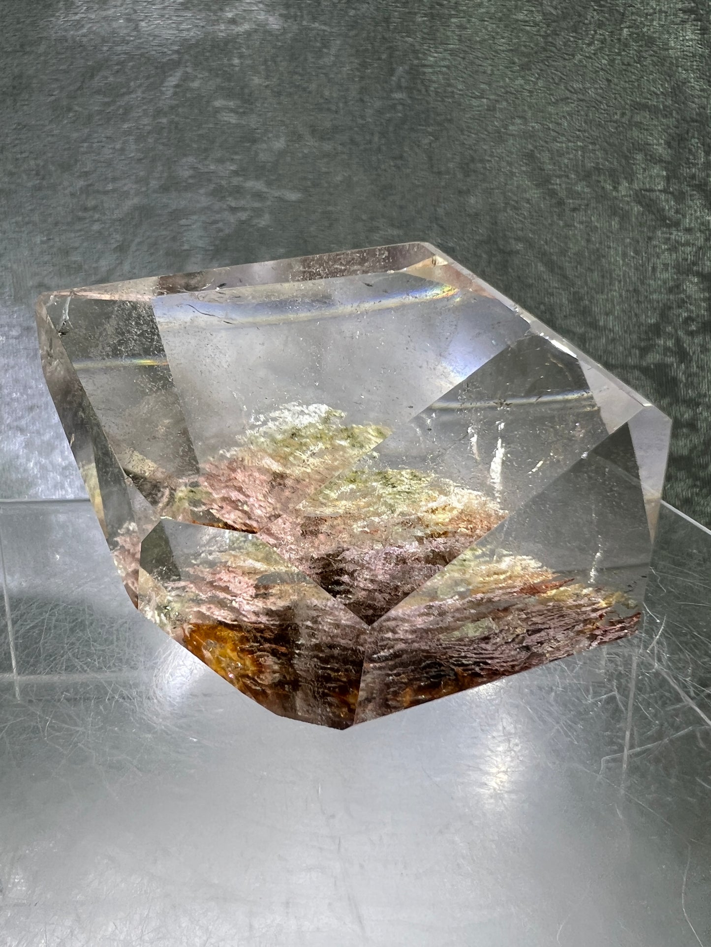 Garden Quartz Polished Freeform. Gorgeous Thousand Layer Four Seasons Landscape. High Quality Crystal.
