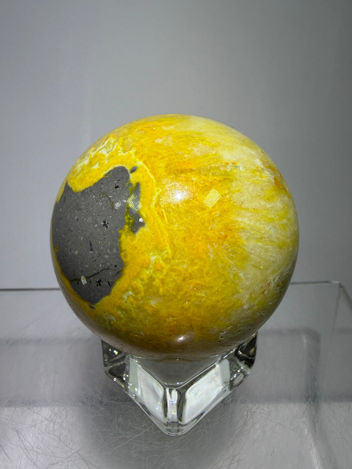 Bumble Bee Jasper Sphere. 50mm. Beautiful Colors And Patterns. Amazing Rare Crystal.
