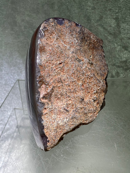 Red Sashe River Agate Freeform. Gorgeous Semi Polished Freeform From Zimbabwe. High Quality Rare Display Crystal