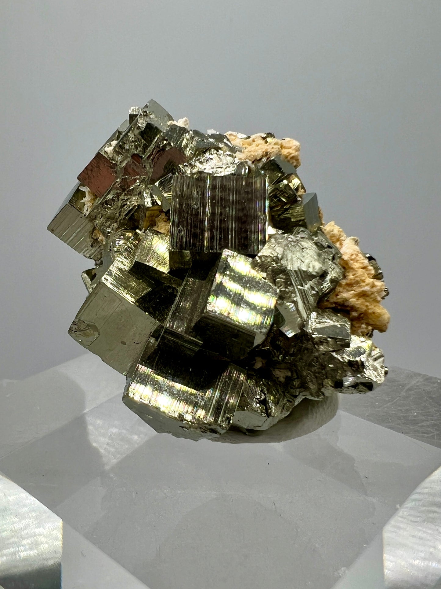 Pyrite Cubes Display Specimen. Amazing High Quality Pyrite Cubes From Peru.