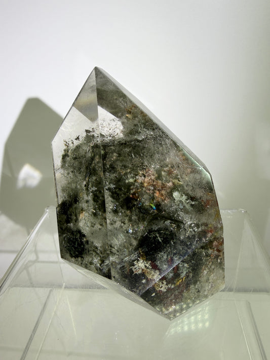 Garden Quartz Polished Freeform. Beautiful Four Seasons Landscape. High Quality Crystal. Very Full And Colorful.