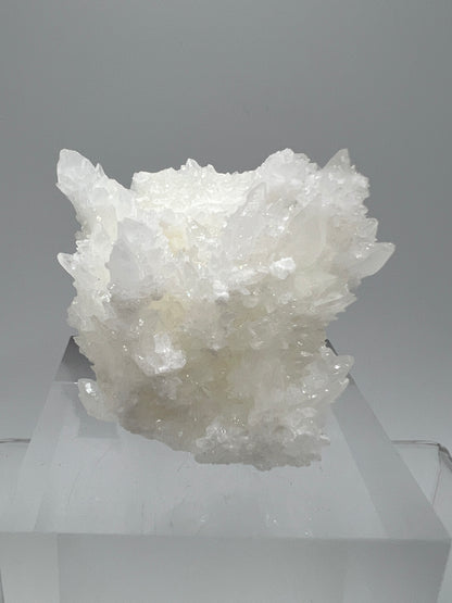White Aragonite Crystal Specimen. Gorgeous UV Reactive Cave Calcite From Mexico.