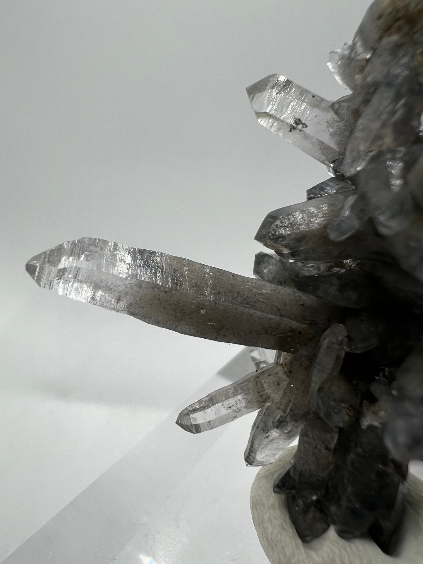 Veracruz Black Phantom Quartz Specimen. New Discovery From Mexico. Very Rare And Limited Collectors Piece. Stunning Display Crystal.