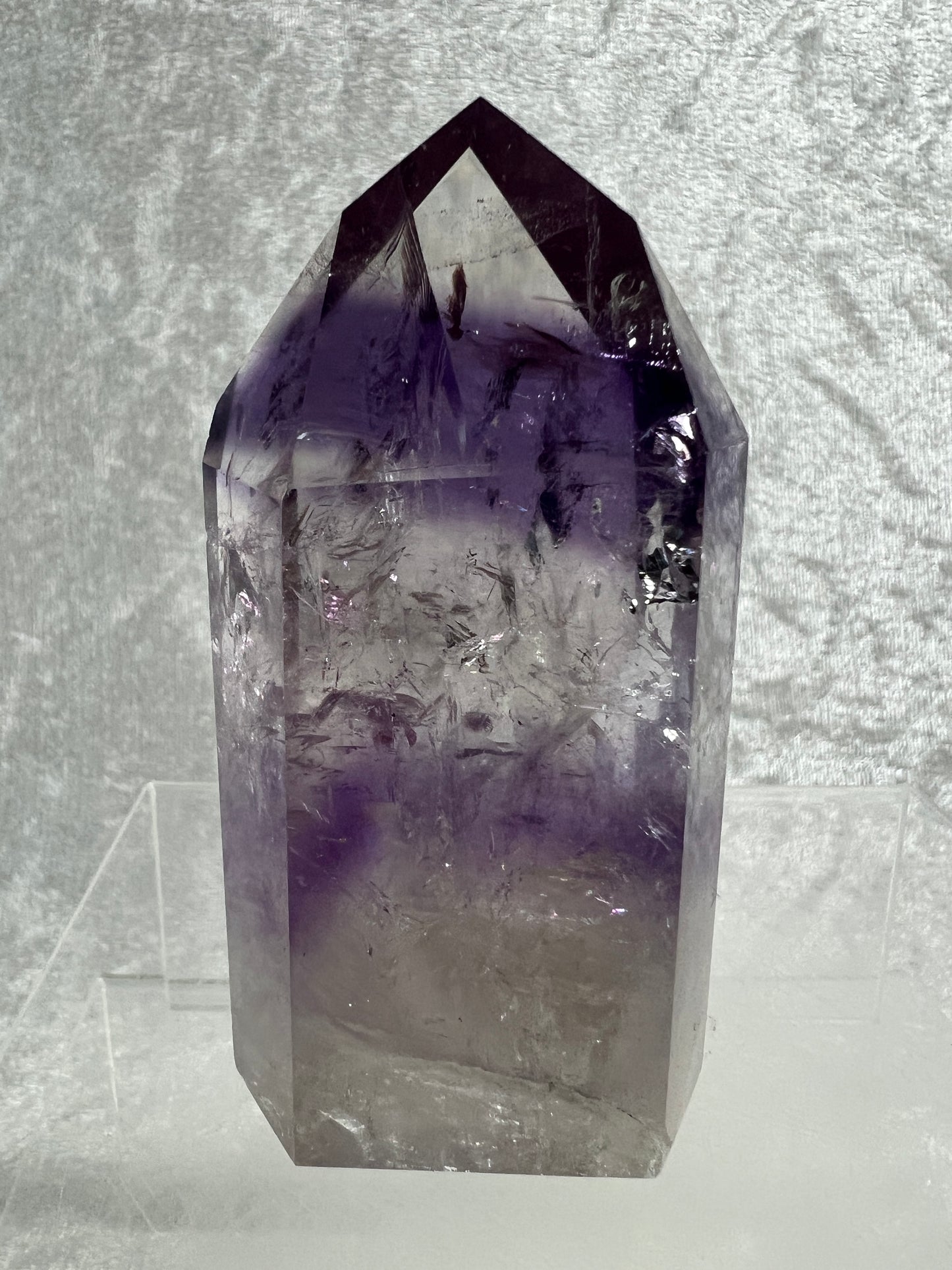 Phantom Amethyst Tower. Gorgeous Amethyst With Amazing Rainbows. High Quality Rare Crystal.