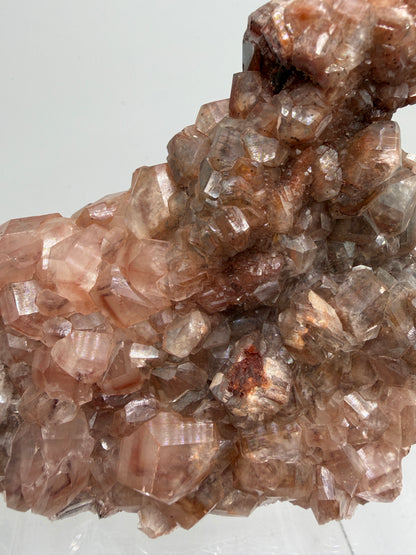 Chocolate Calcite Specimen. Very High Quality Cubic Hematite Calcite Cluster. Stunning Crystal Display Specimen