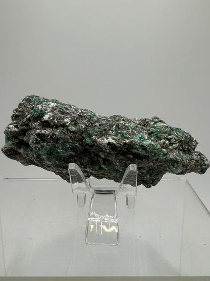 Emerald Mica In Matrix Specimen. Incredible Chrome Muscovite From Zimbabwe. Beautiful One Of A Kind Rare Crystal