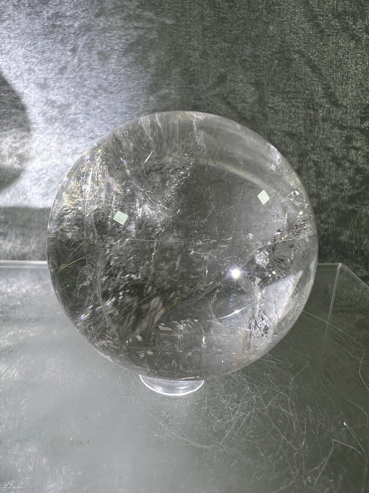 Rutile Quartz Sphere. 58mm. Gorgeous Golden Rutilated Quartz. Stunning Display Sphere