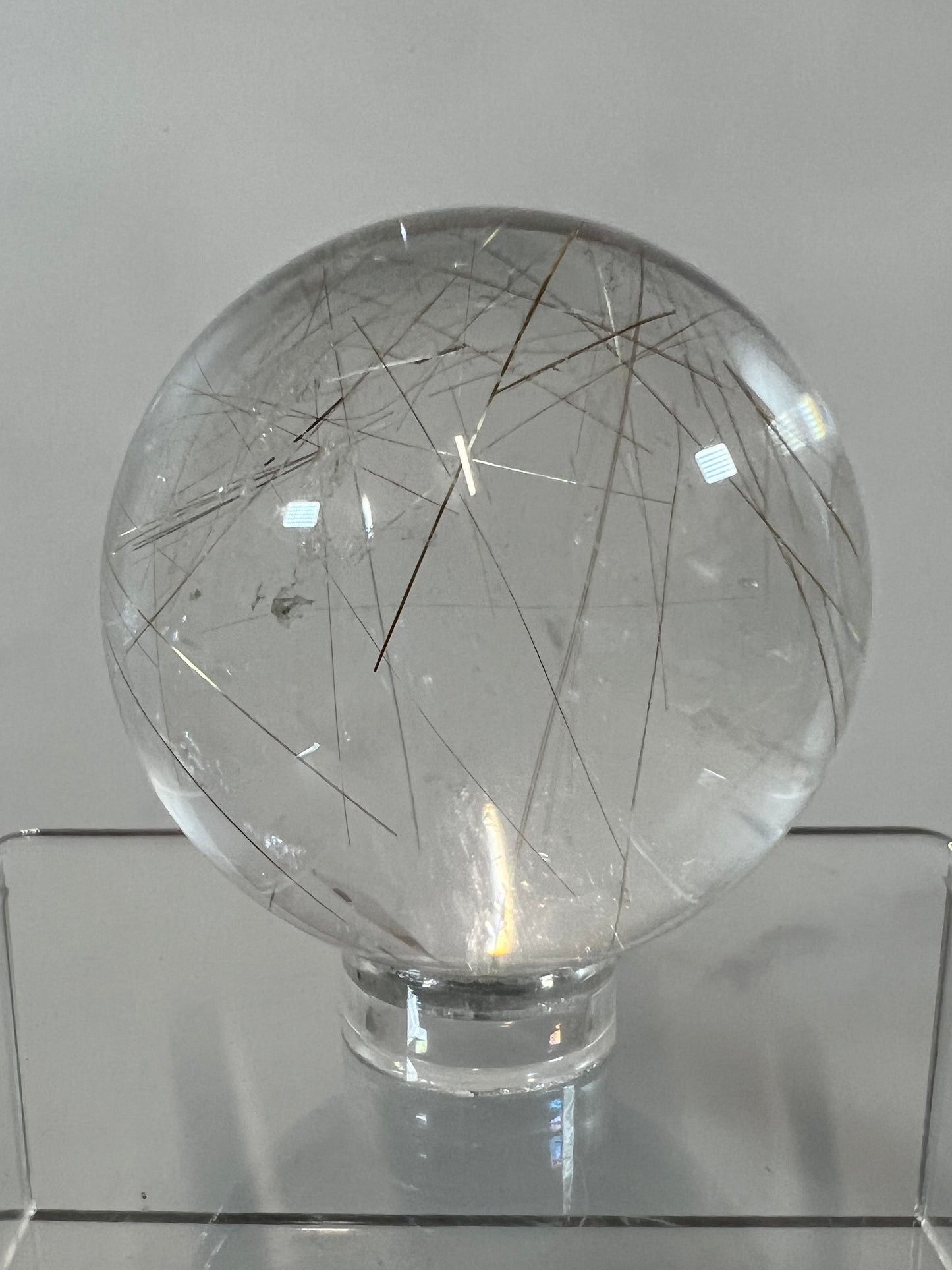 Rutile Quartz Sphere. High Quality Golden Rutilated Quartz. Stunning Display Sphere