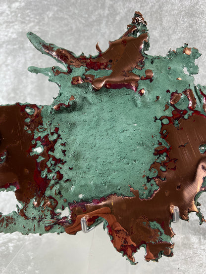 Copper Splash Freeform Sculpture. Amazing Copper Art. One Of A Kind Mineral Display