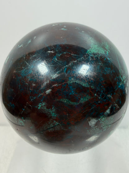 Shattuckite Crystal Sphere. 61mm. Gorgeous Mixed Mineral From Namibia. Very Rare And Special Display Crystal.
