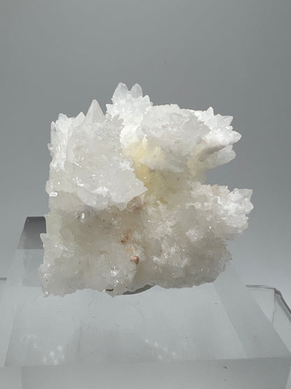 White Aragonite Crystal Specimen. Gorgeous UV Reactive Cave Calcite From Mexico.