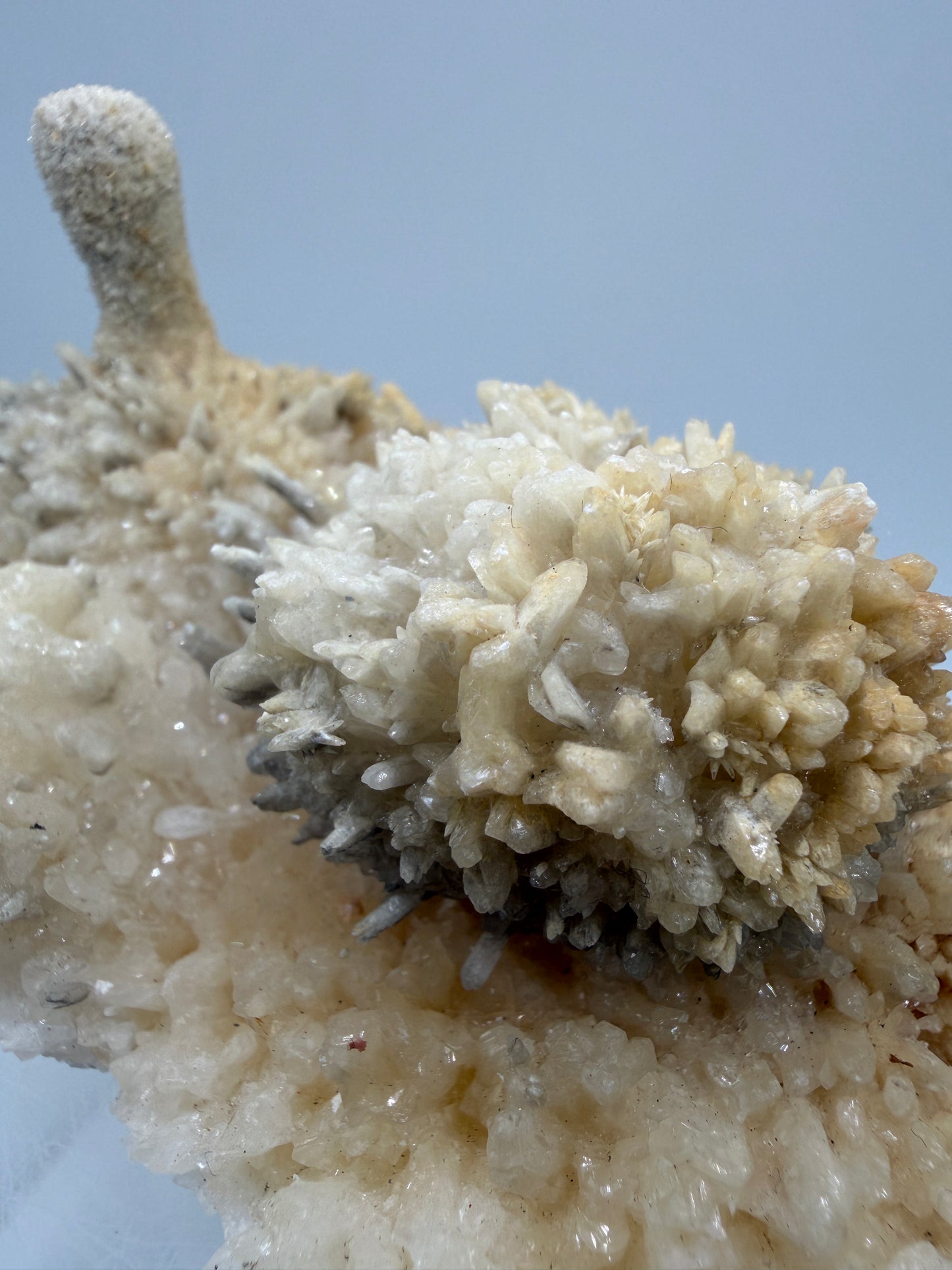 Dogtooth Calcite And Stalagmite Specimen. Stunning Flower Clusters. High Quality Rare Specimen.