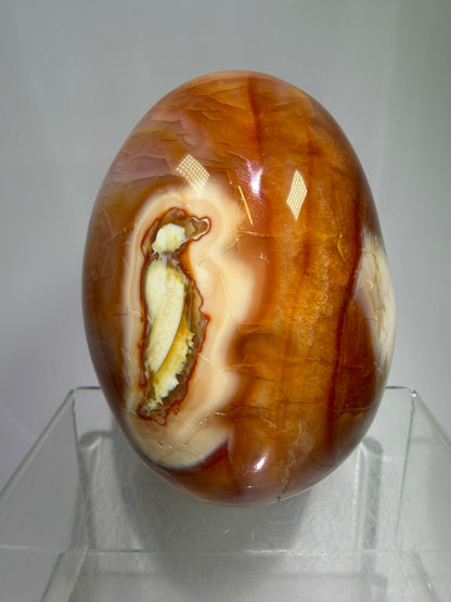 Carnelian Polished Freeform. Stunning Agate From Madagascar. Amazing Colors On This High Quality Crystal