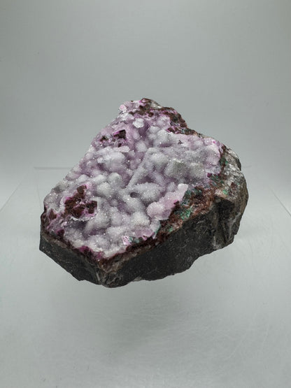 Salrose And Malachite Specimen. Rare Druzy With Gorgeous Colors And Crystals. Stunning Cobaltion Dolomite Specimen From The Congo.