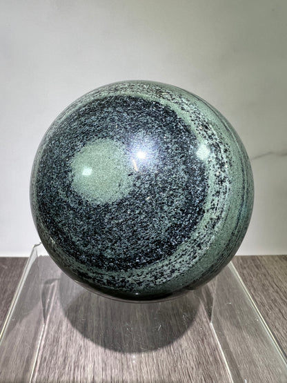 Green Zebra Jasper Sphere. 80mm. Large Display Sphere From Madagascar. Gorgeous High Quality Rare Crystal