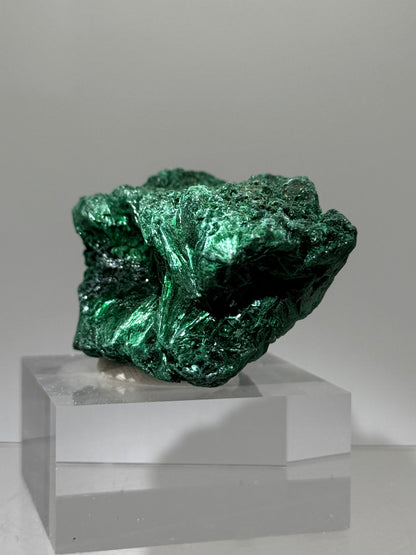 Malachite Display Specimen. Silky Malachite Cluster. High Quality Velvet Malachite From The Congo