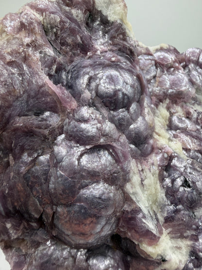 Botryoidal Lepidolite Specimen. Large Very Rare Mineral Cluster From Brazil. Lots Of Flash And Crystallization. Beautiful Color Contrasts.
