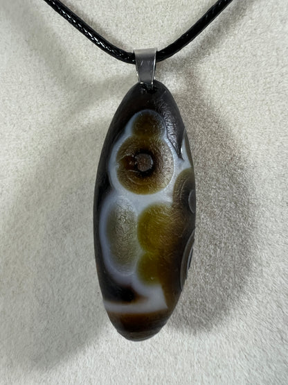 Gobi Agate Pendant. Colorful Gobi Desert Agate. World Famous Rare Botryoidal Chalcedony. Very Unique Crystal Necklace!