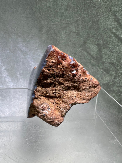 Red Sashe River Agate Freeform. Incredible Semi Polished Freeform From Zimbabwe. High Quality Rare Display Crystal