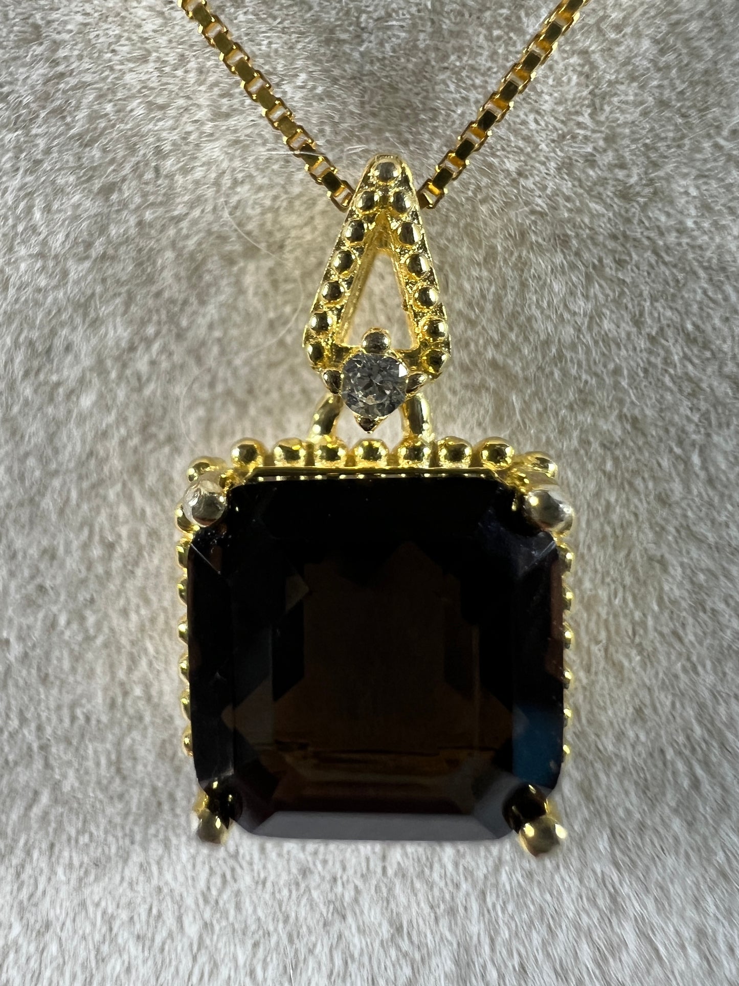 Smoky Quartz Crystal Pendant. Stunning Quality Crystal Necklace. S925 Setting And Necklace. Gorgeous Natural Gemstone