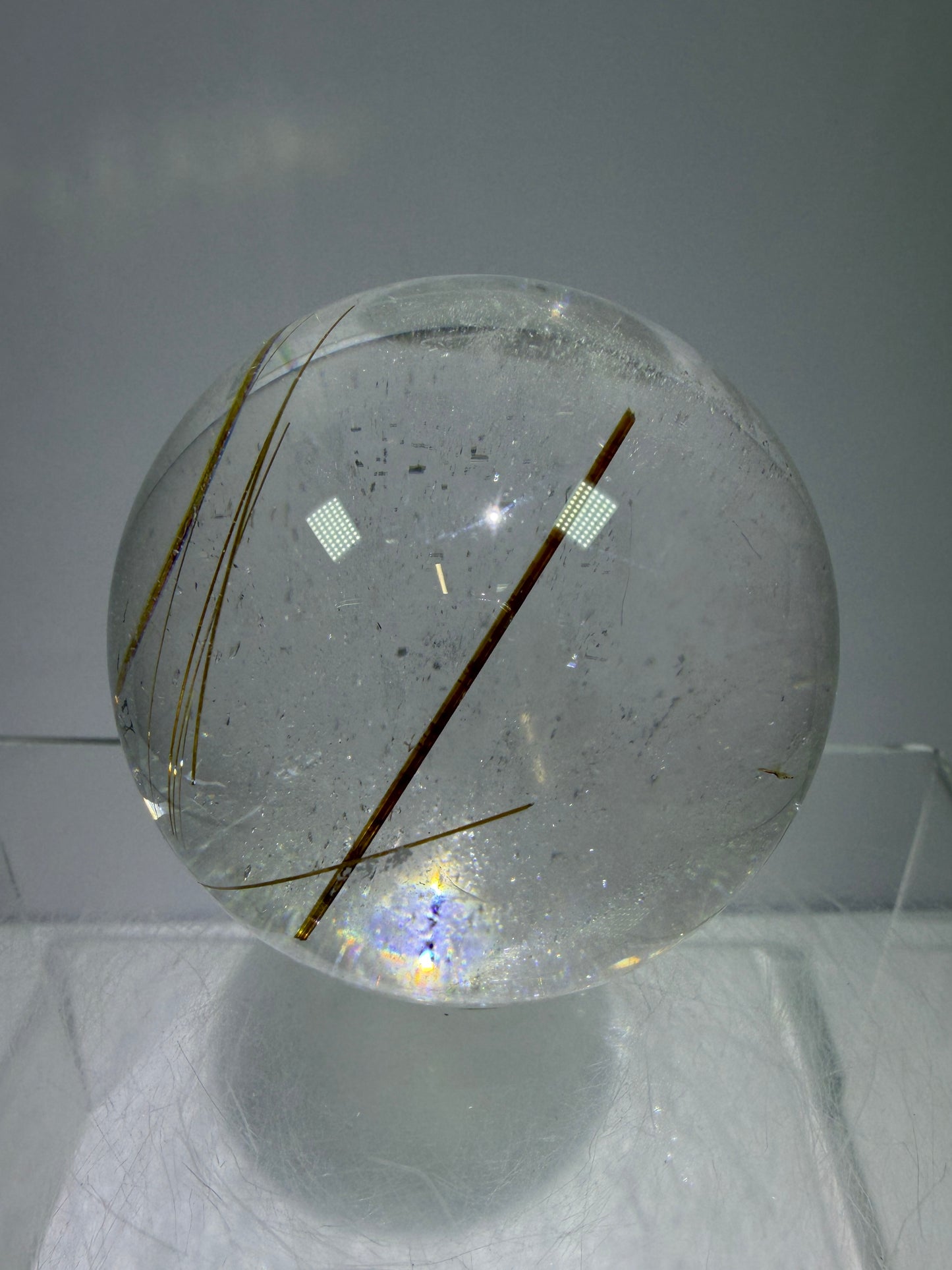 Rutile Quartz Sphere. 55mm. High Quality Golden Rutilated Quartz. Stunning Display Sphere