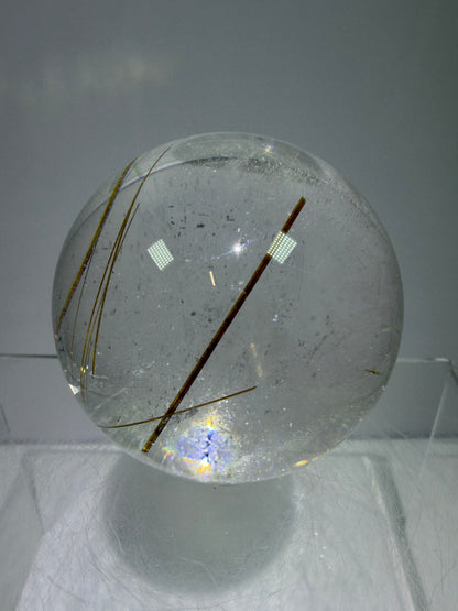 Rutile Quartz Sphere. 55mm. High Quality Golden Rutilated Quartz. Stunning Display Sphere