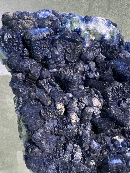 Blueberry Fluorite Crystal Specimen. Stunning Deep Dark Colors. High Quality Rare Fluorite