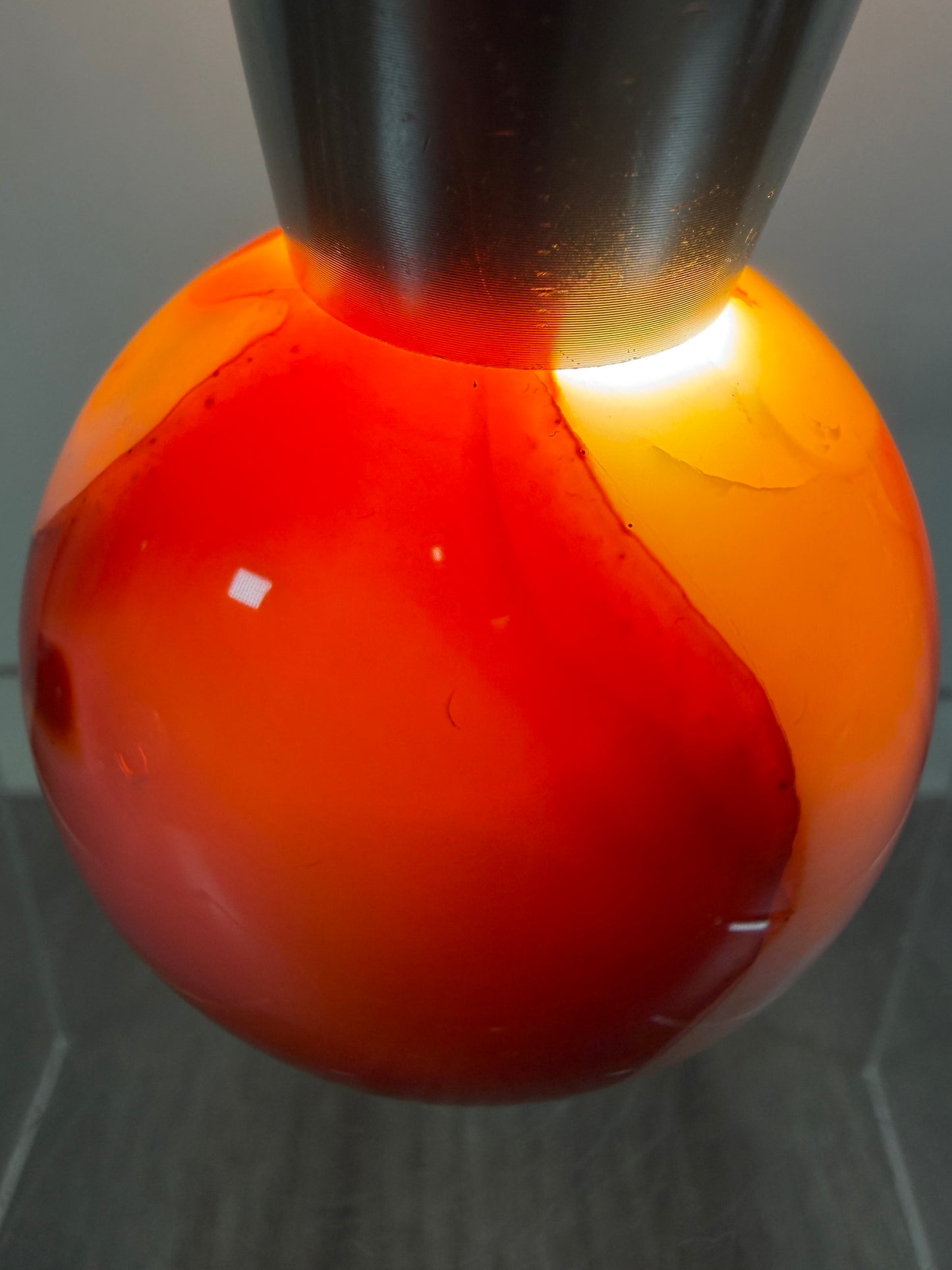 Carnelian Agate Sphere. Beautiful Colors And Patterns