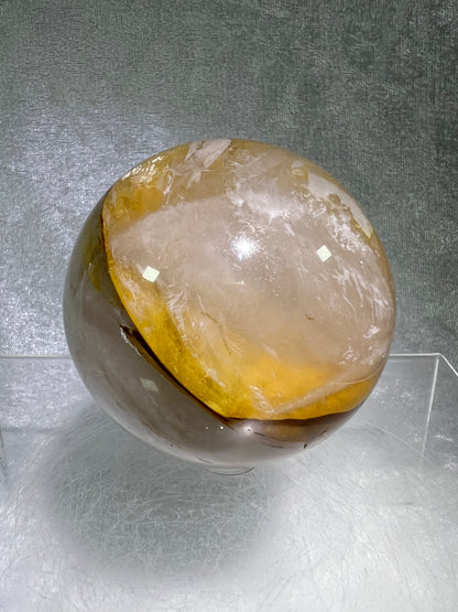 Golden Healer Sphere. 68mm. Incredible Rare Asterisms. High Quality Star Quartz Sphere From Madagascar.