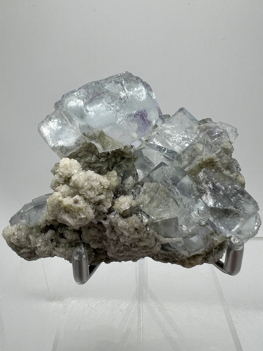 Fluorite Display Specimen. World Famous Yaogangxian Fluorite Cubes. Amazing Clear Porcelain Fluorite Cubes. High Quality Mineral Specimen.