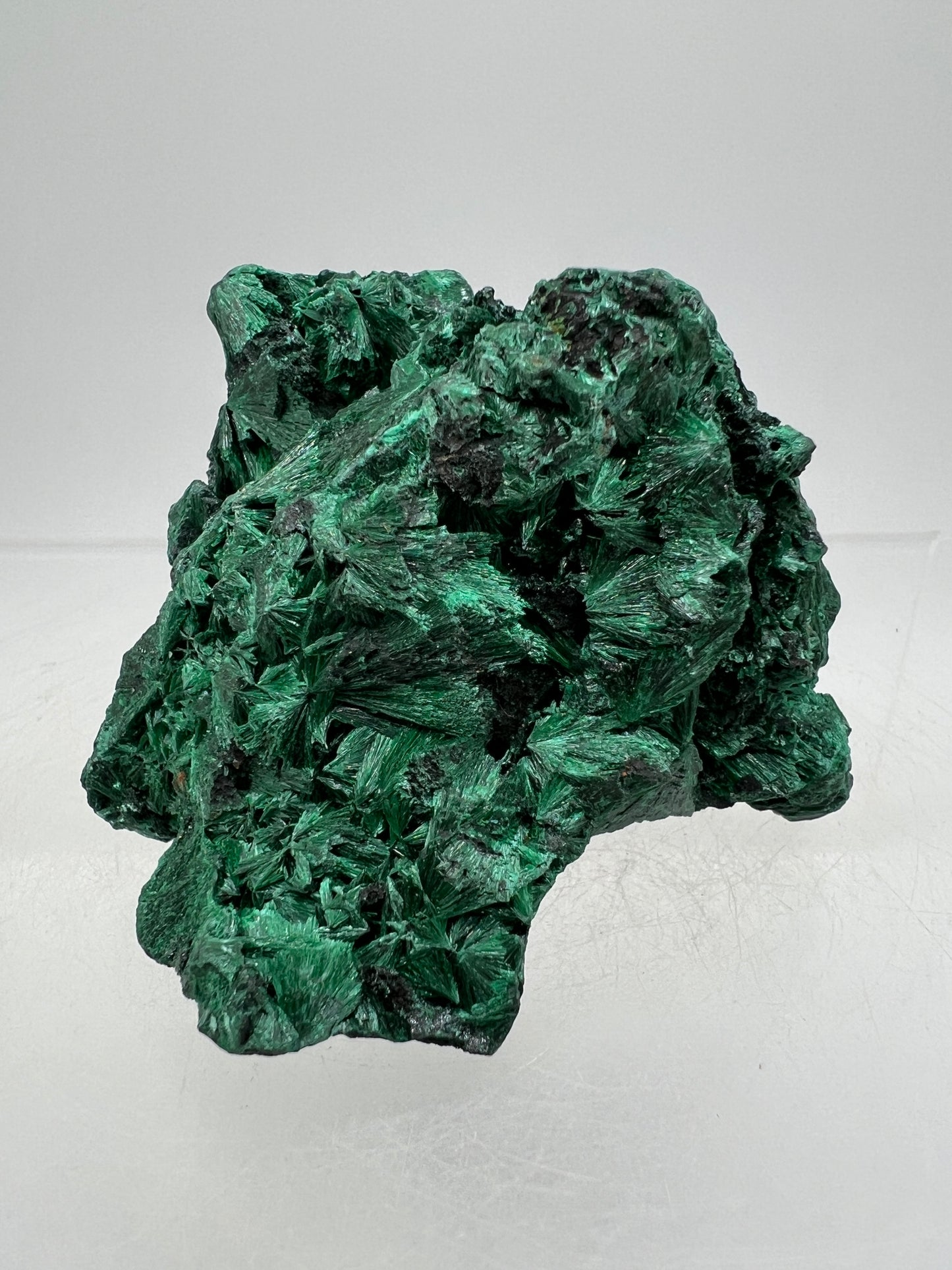 Malachite Display Specimen. Silky Malachite Cluster. High Quality Velvet Malachite From The Congo