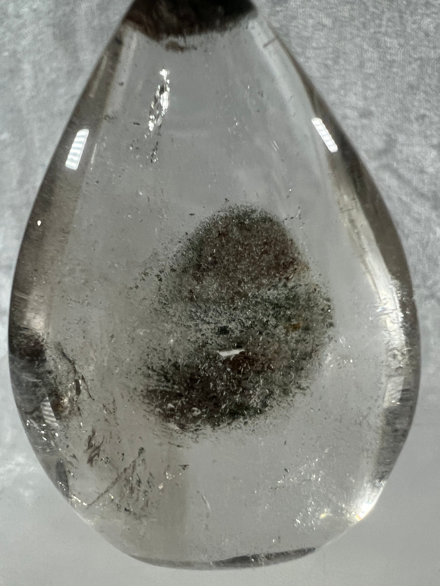 Garden Quartz Crystal Flame. Gorgeous Four Seasons Landscape. Rare Lodolite Quartz Flame