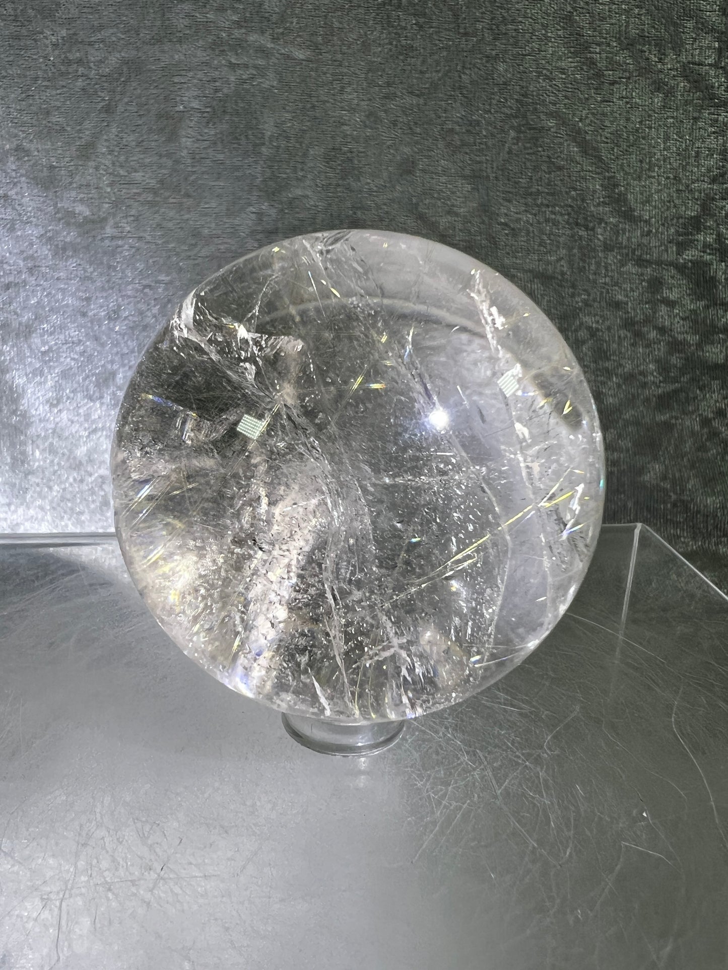 Rutile Quartz Sphere. 58mm. Gorgeous Golden Rutilated Quartz. Stunning Display Sphere