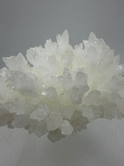 White Aragonite Crystal Specimen. Gorgeous Cave Calcite From Mexico.