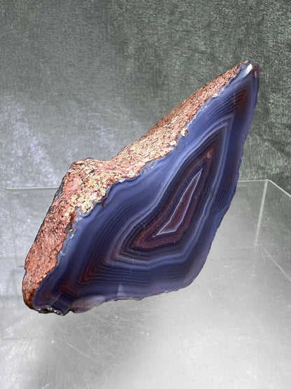 Red Sashe River Agate Freeform. Incredible Semi Polished Freeform From Zimbabwe. High Quality Rare Display Crystal