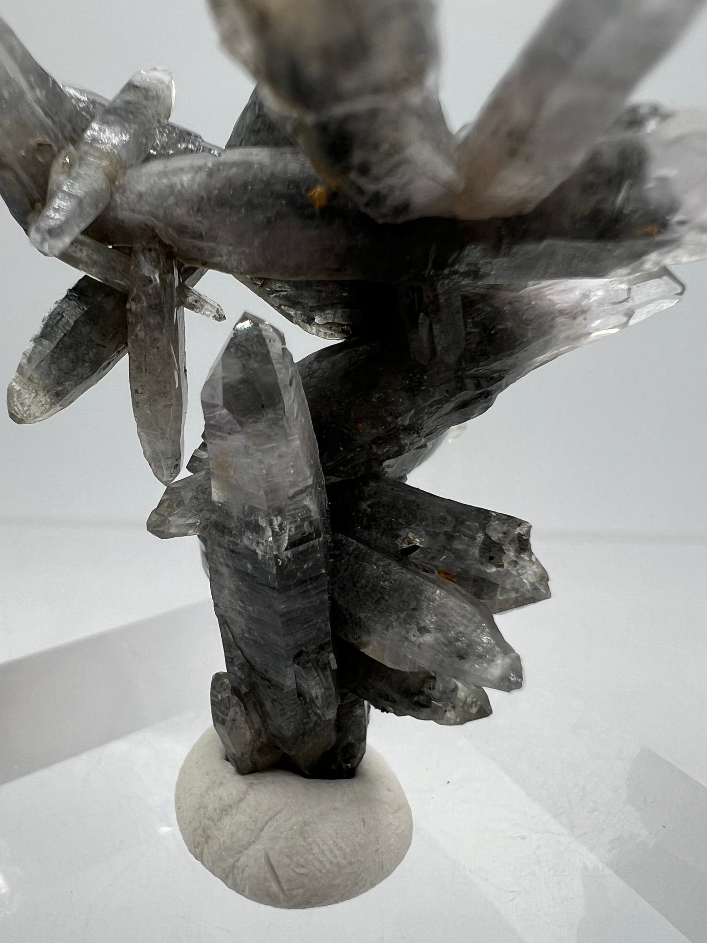 Veracruz Black Phantom Quartz Specimen. New Discovery From Mexico. Very Rare And Limited Collectors Piece. Stunning Display Crystal.