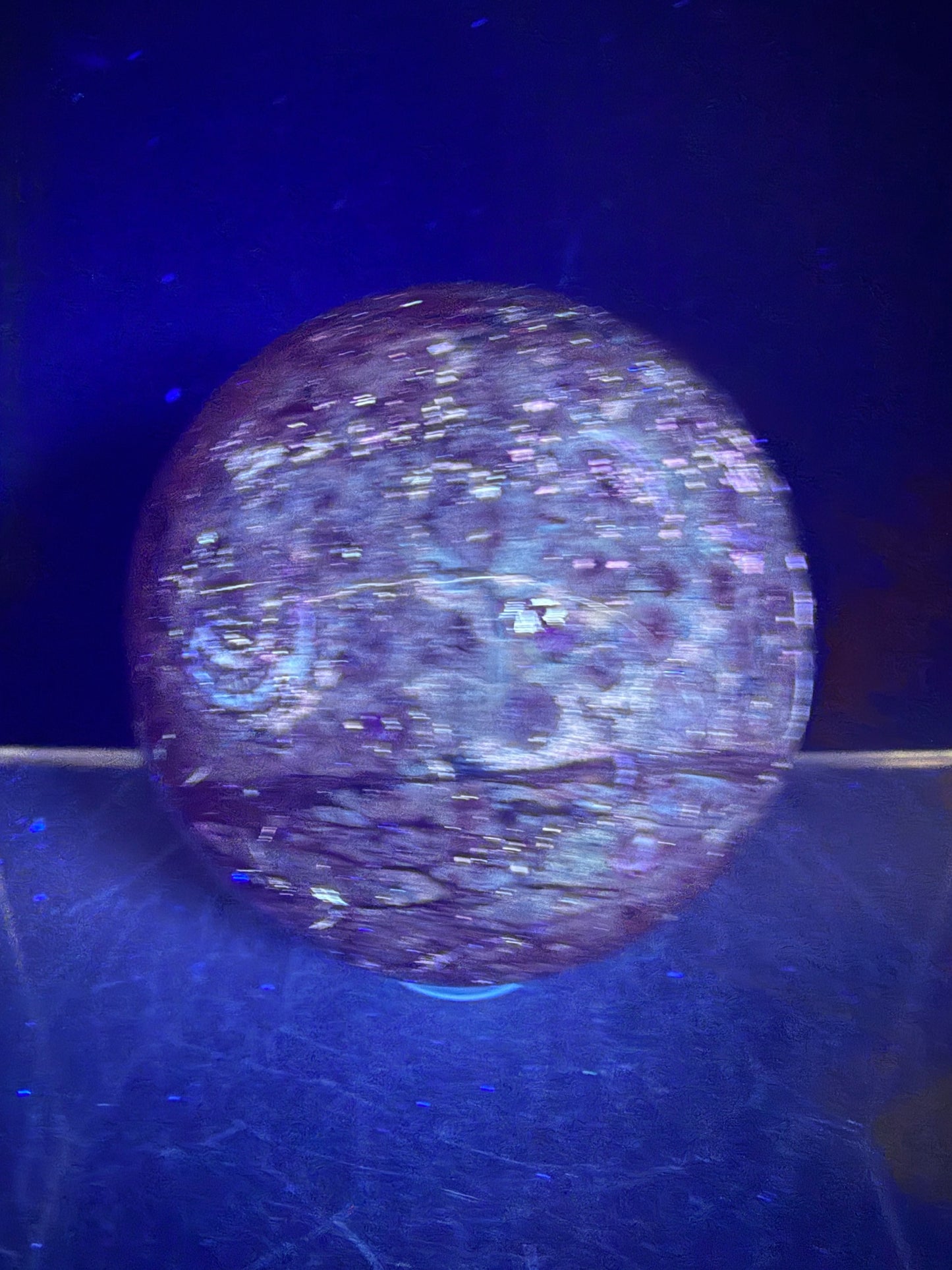 Fire Calcite Crystal Sphere. 53mm. Amazing New Material. Beautiful Display Sphere With A Nice UV Reaction.