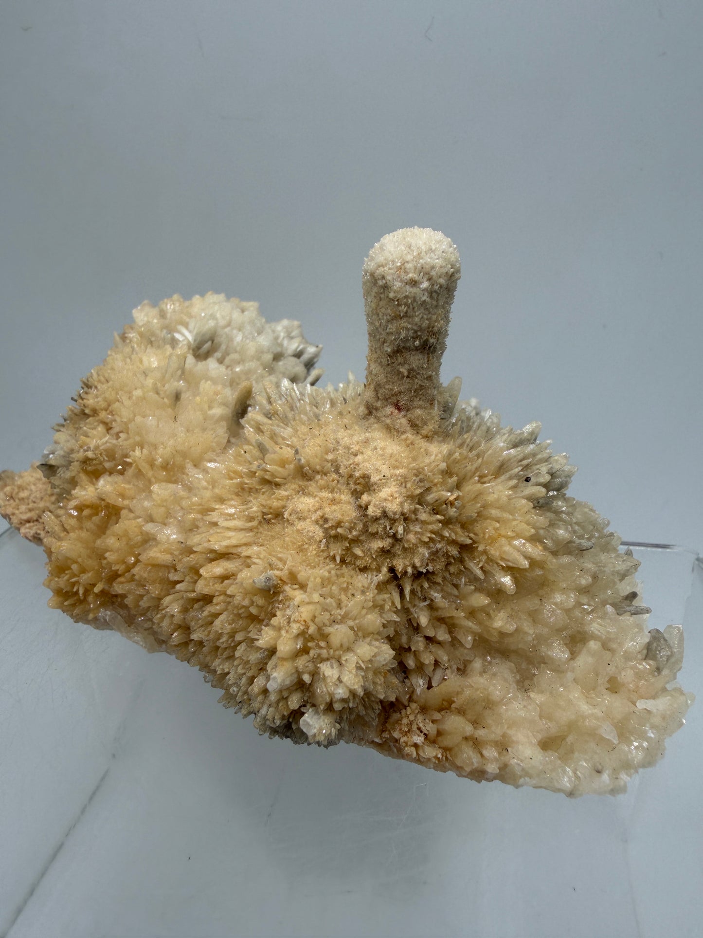 Dogtooth Calcite And Stalagmite Specimen. Stunning Flower Clusters. High Quality Rare Specimen.