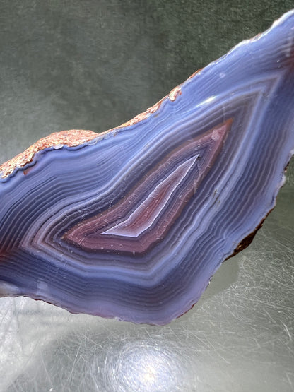 Red Sashe River Agate Freeform. Incredible Semi Polished Freeform From Zimbabwe. High Quality Rare Display Crystal