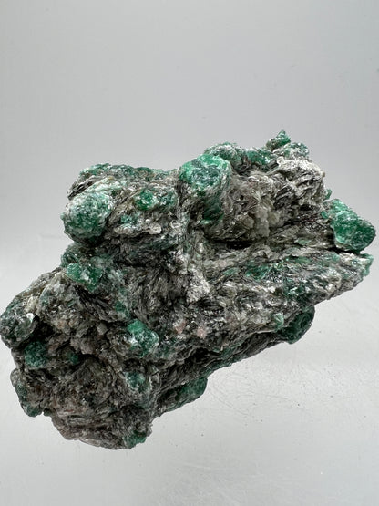 Emerald Mica In Matrix Specimen. Incredible Chrome Muscovite From Zimbabwe. Beautiful One Of A Kind Rare Crystal